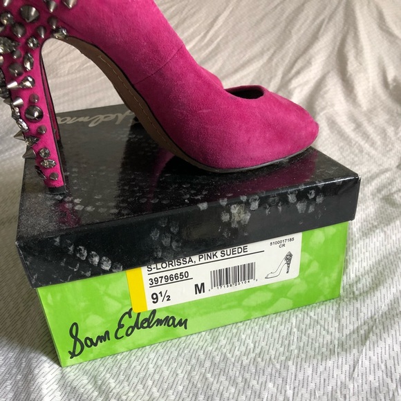 Sam Edelman hot pink rocker heels - Picture 3 of 5